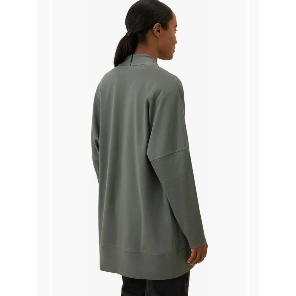Pact Organic Cotton Airplane Wrap Open Cardigan Sage Green Womens Size XL/XXL - Picture 8 of 11